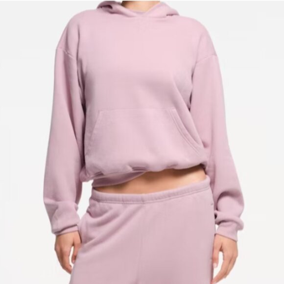 NWT SKIMS Cotton Blend Fleece Classic Pullover Hoodie - M - Picture 4 of 4